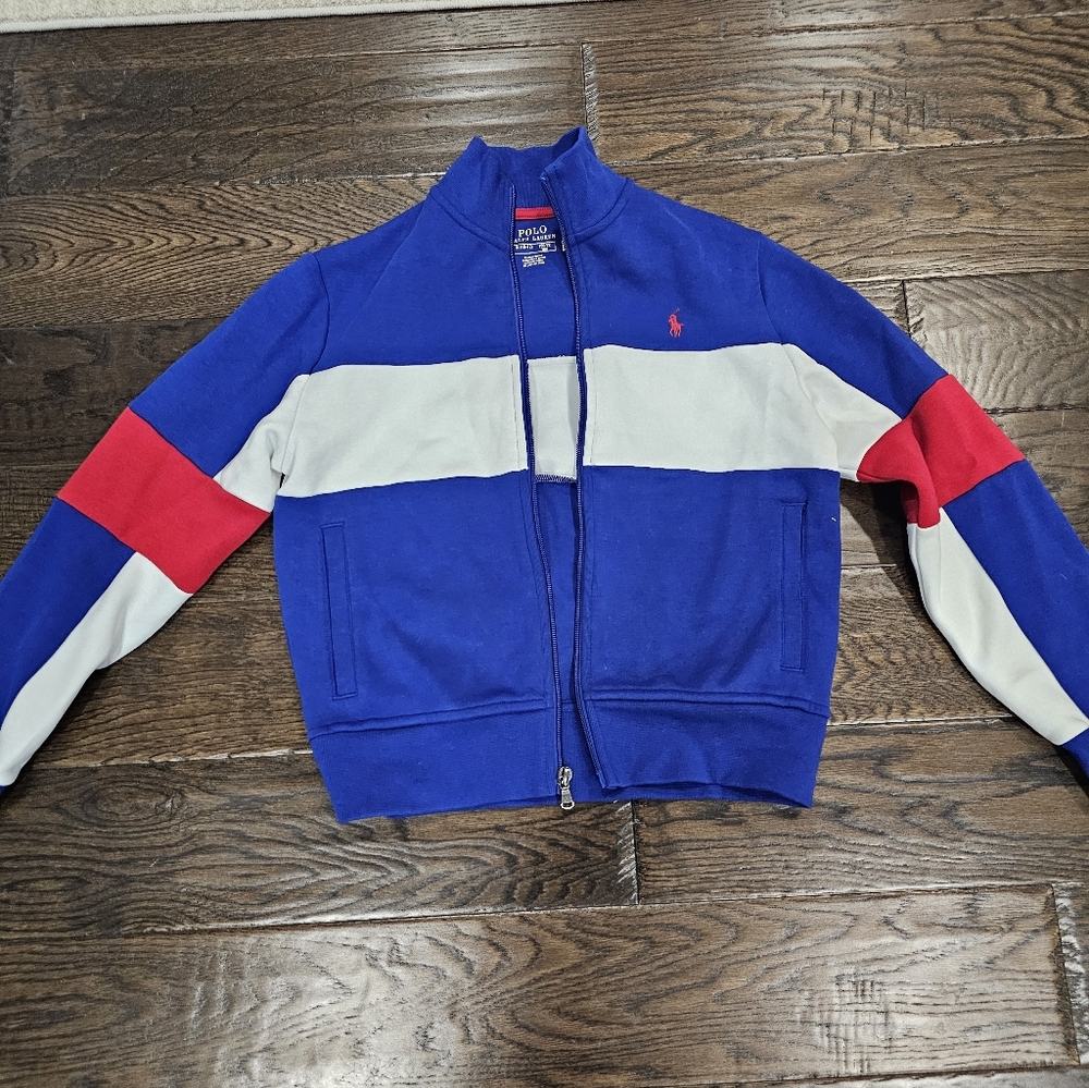Polo Ralph Lauren Jacket, New, Size M 10-12, Red, White, And Blue